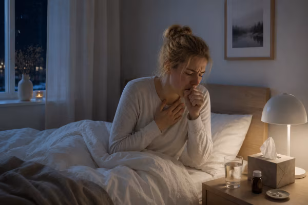 Niet kunnen slapen door hoesten: wat te doen tegen hoesten in de nacht?