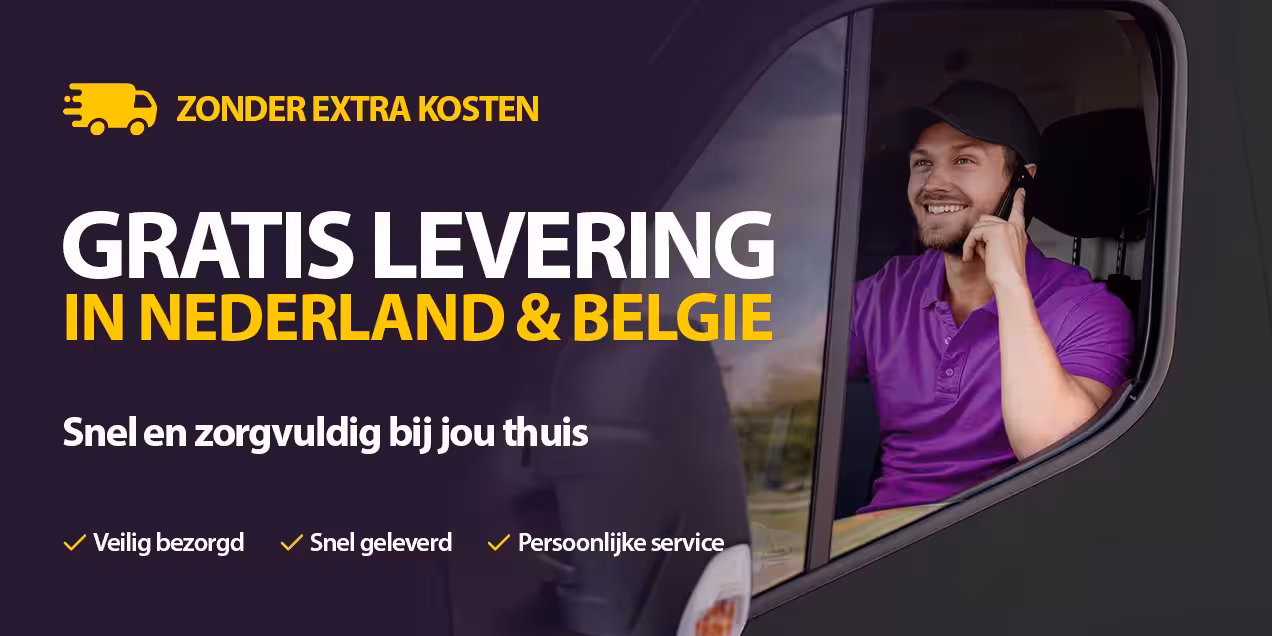 Gratis levering in Nederland en België voor bedden en matrassen