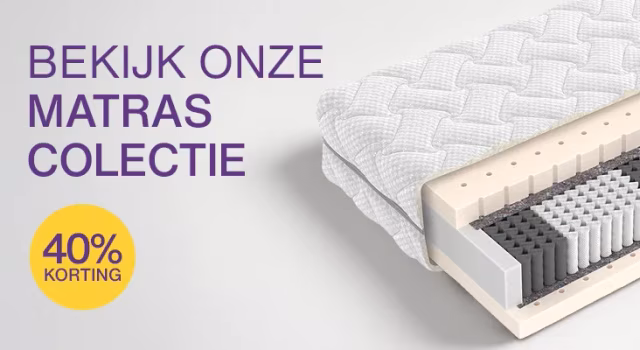 Matras collectie met 40 procent korting