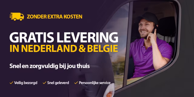 Gratis levering in Nederland en België voor bedden en matrassen