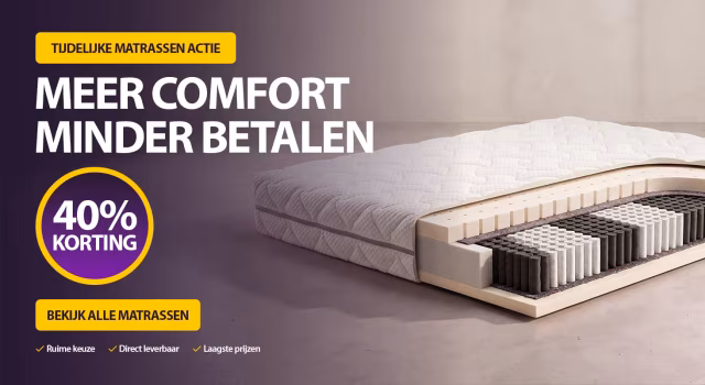 Matras collectie met 40 procent korting